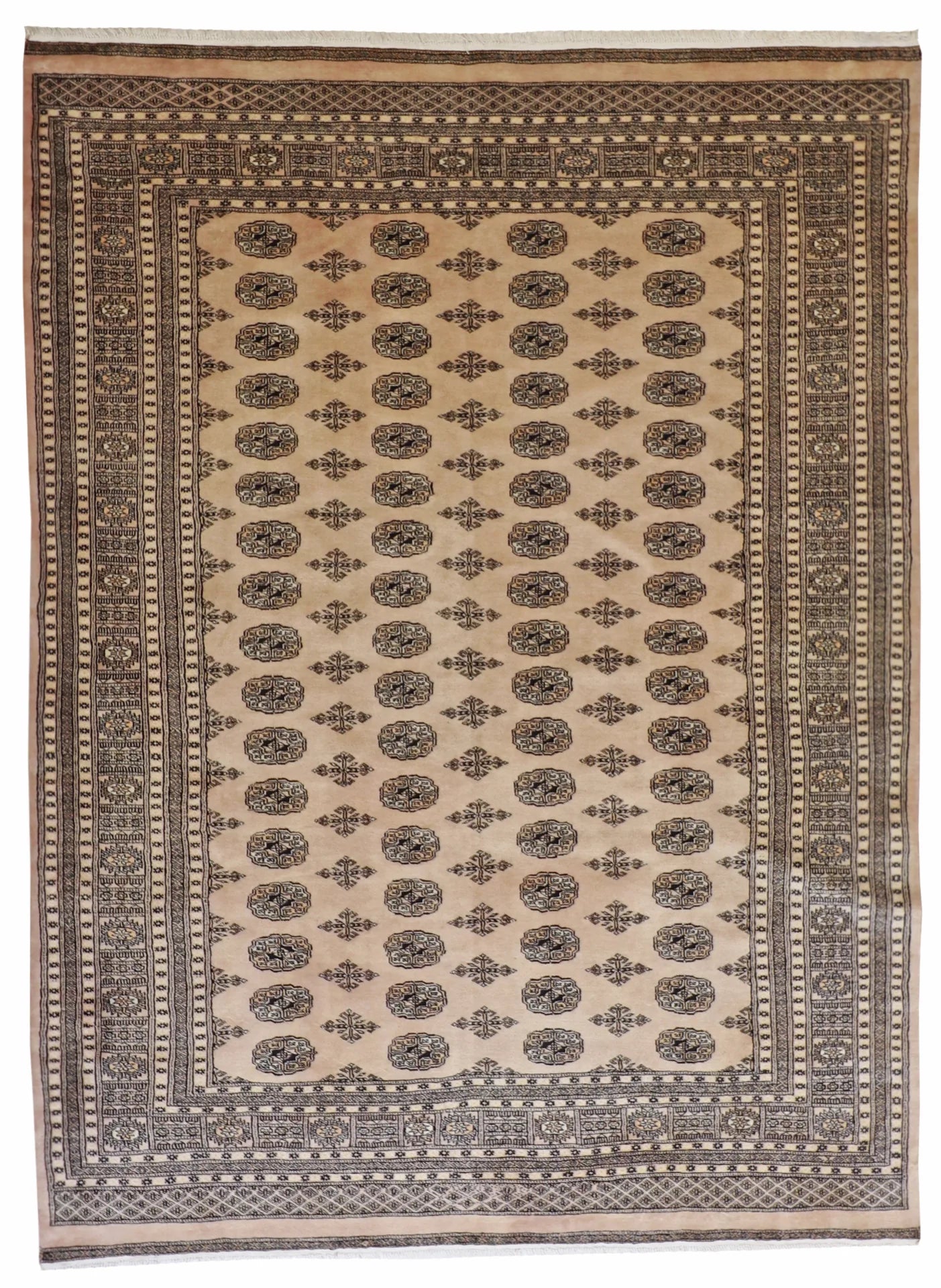6x9 - Bokhara Fine/Wool Geometric Rectangle - Hand Knotted Rug