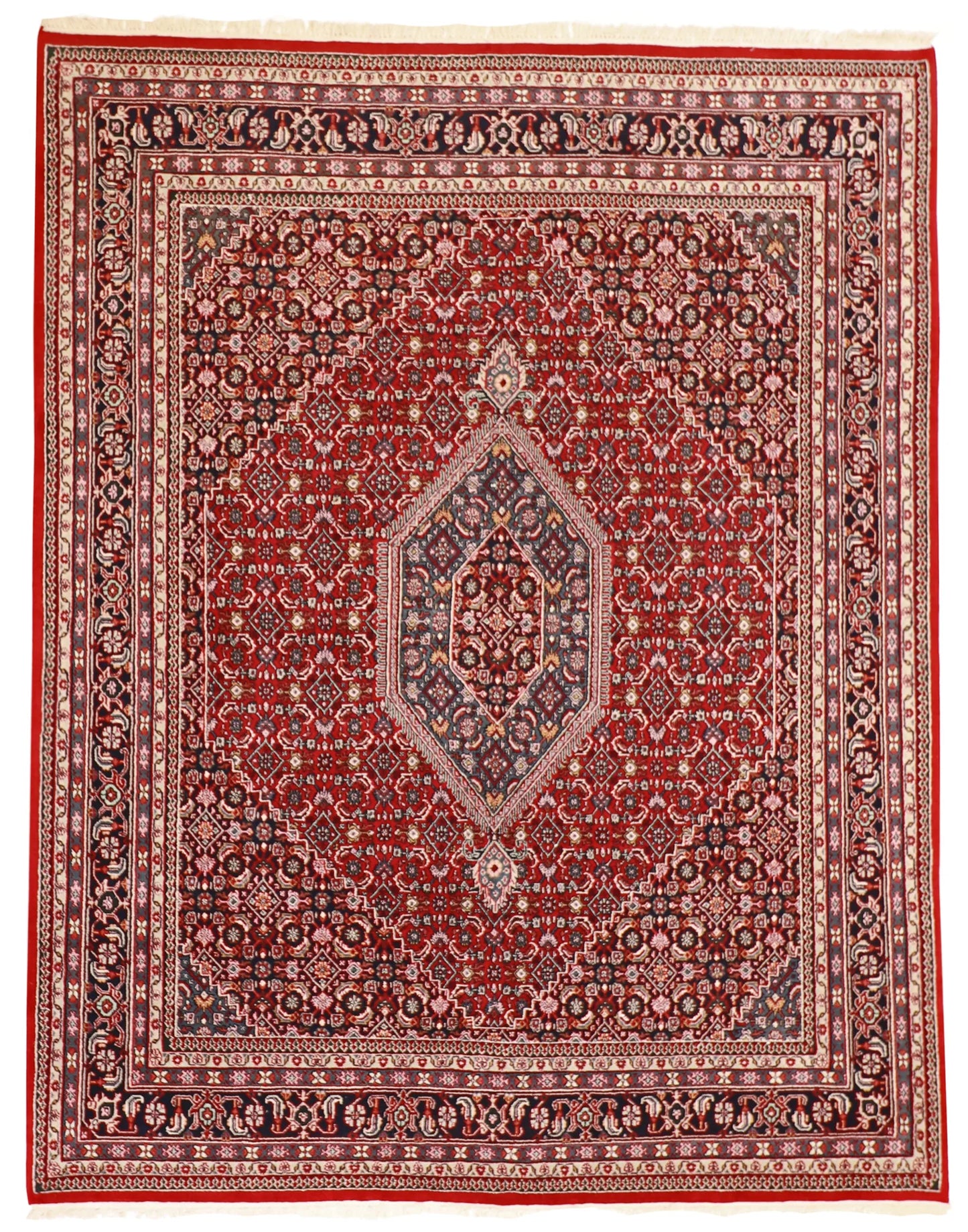 8x10 - Bijar Wool All Over Rectangle - Hand Knotted Rug