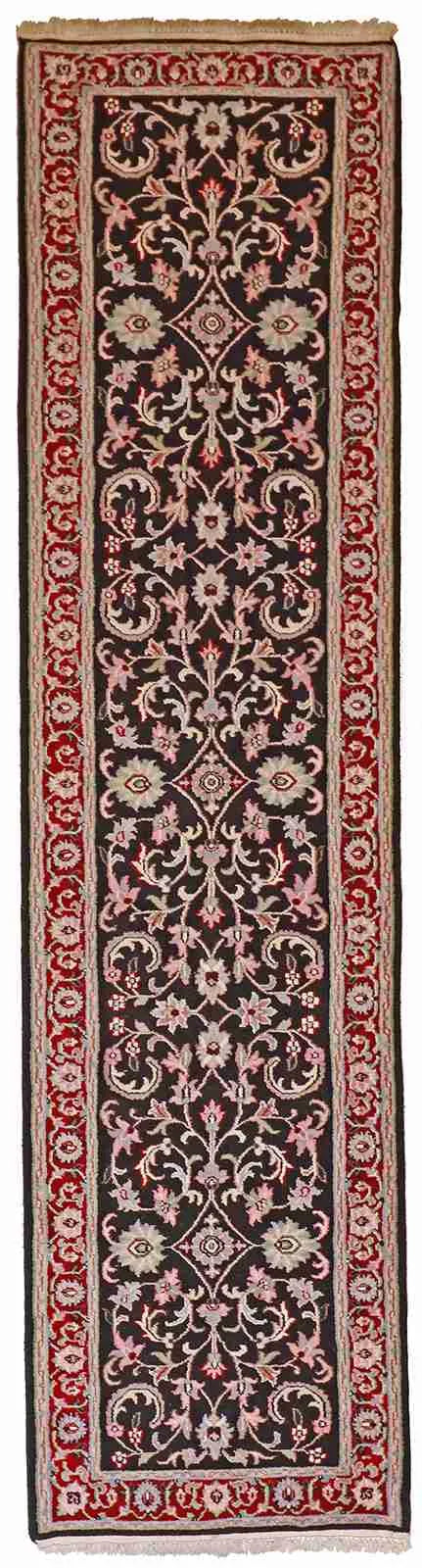 Runner - Kashan Fine All Over Rectangle - Hand Knotted Rug