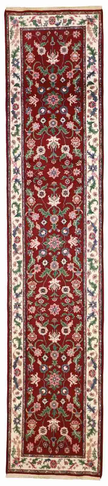 Runner - Kashan Fine All Over Rectangle - Hand Knotted Rug