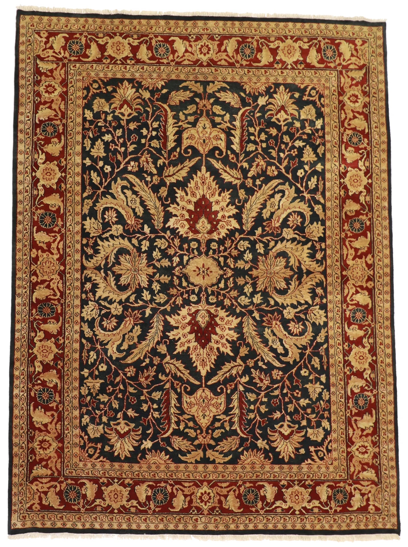 9 x12 - Sh Abbas Fine All Over Rectangle - Hand Knotted Rug