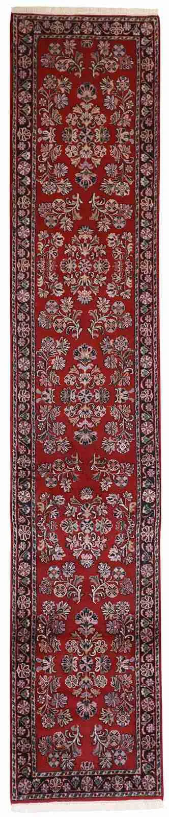Runner - Sarouk Fine All Over Rectangle - Hand Knotted Rug