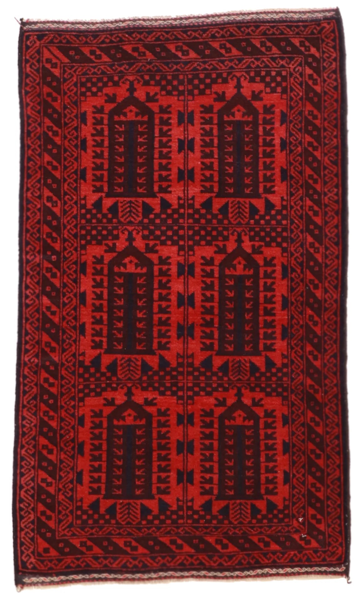 3x5 - Baluch Wool All Over Rectangle - Hand Knotted Rug