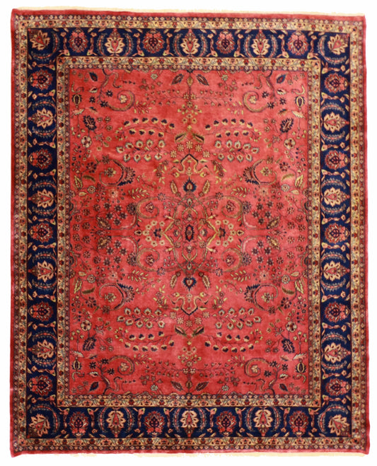 8x10 - Farahan Wool All Over Rectangle - Hand Knotted Rug