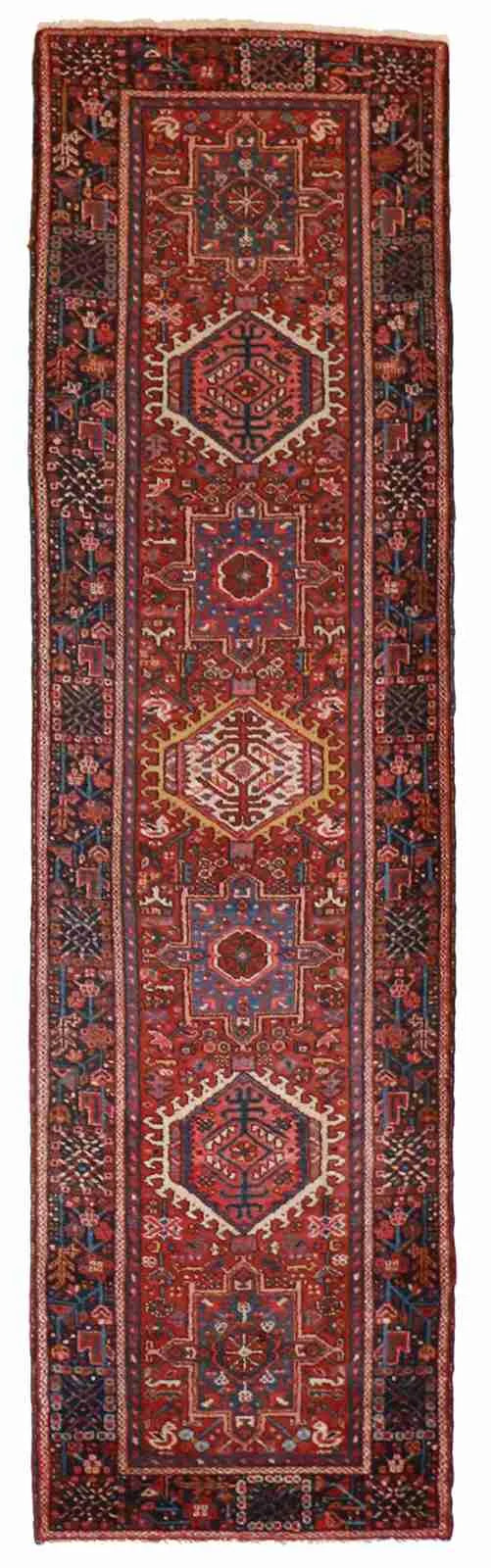 Runner - Karajeh Fine All Over Rectangle - Hand Knotted Rug