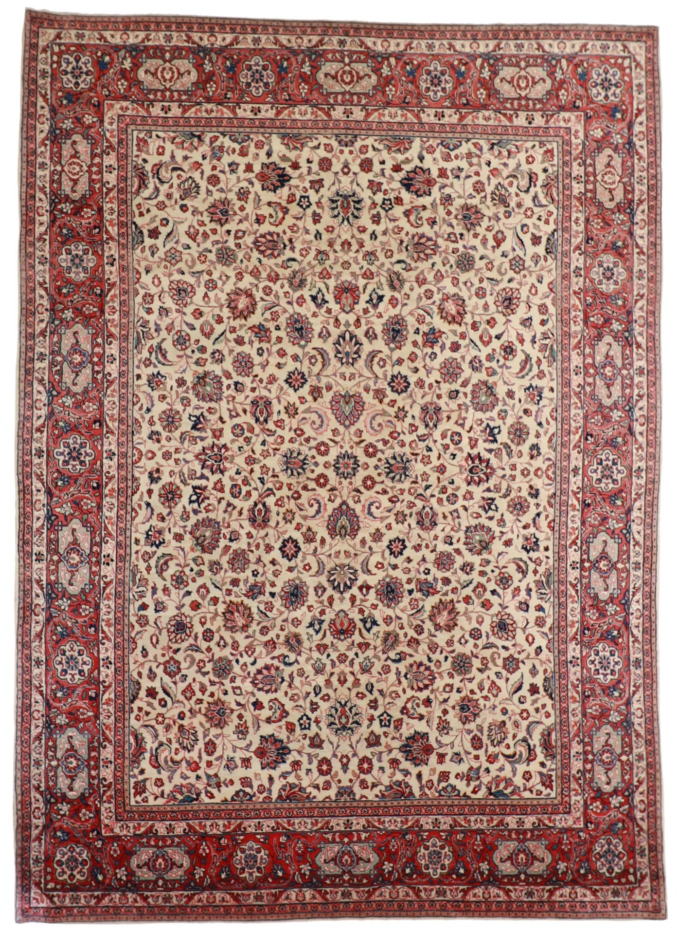 9 x12 - Sarouk Fine All Over Rectangle - Hand Knotted Rug