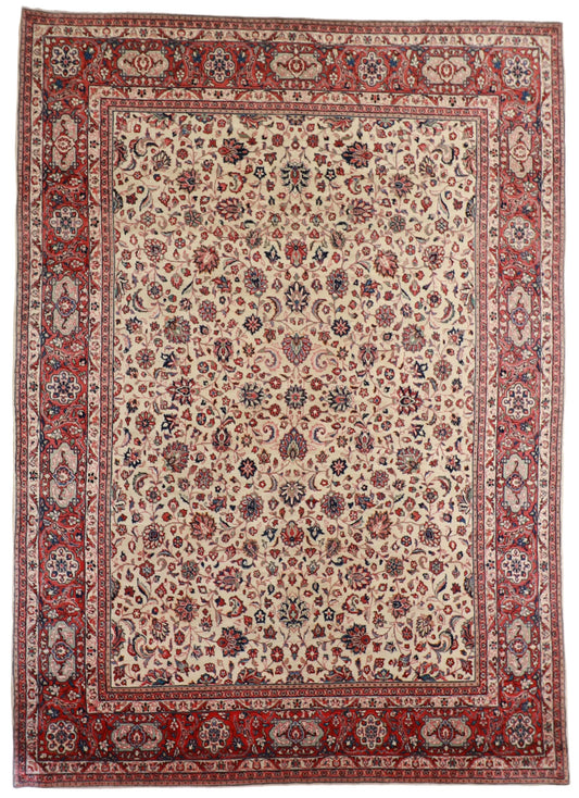 9x12 - Sarouk Fine All Over Rectangle - Hand Knotted Rug