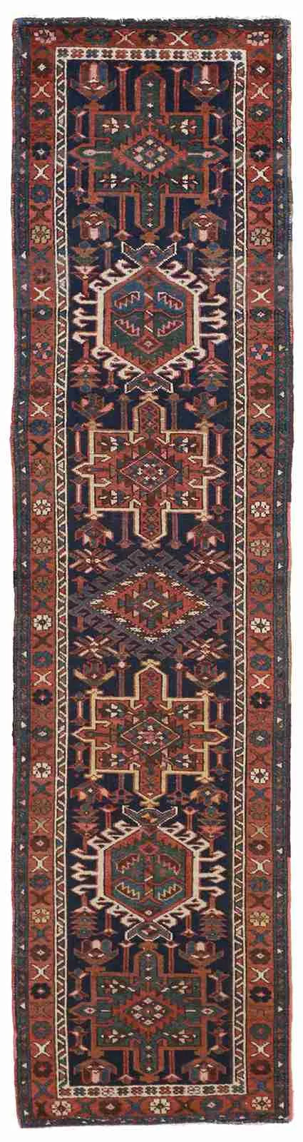 Runner - Karajeh Fine All Over Rectangle - Hand Knotted Rug