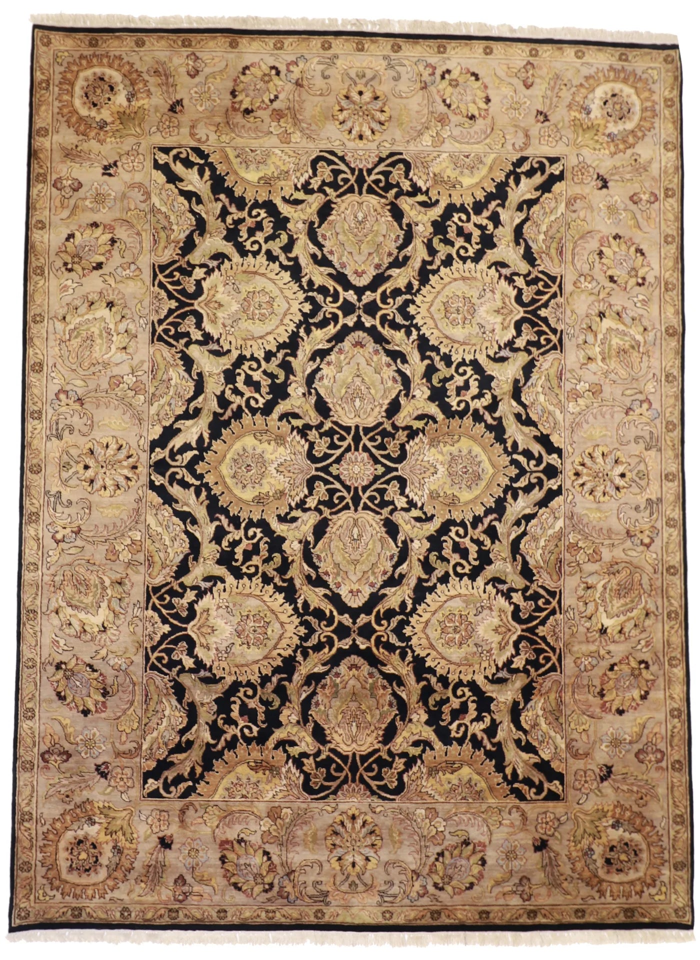 9 x12 - Mashad Fine All Over Rectangle - Hand Knotted Rug