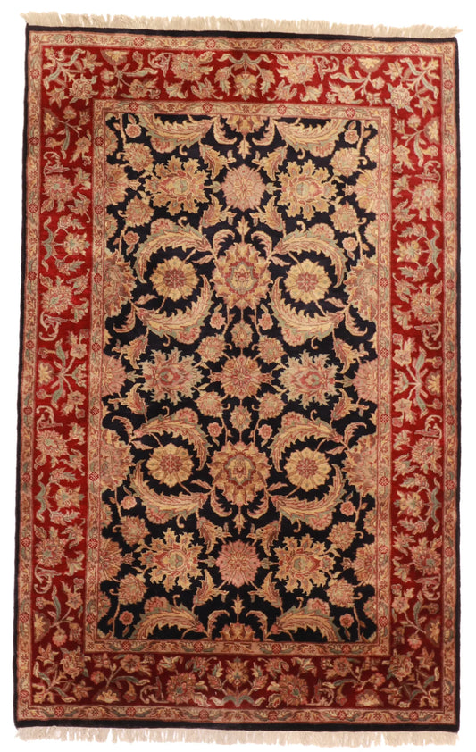 5x7 - Tabriz Fine All Over Rectangle - Hand Knotted Rug