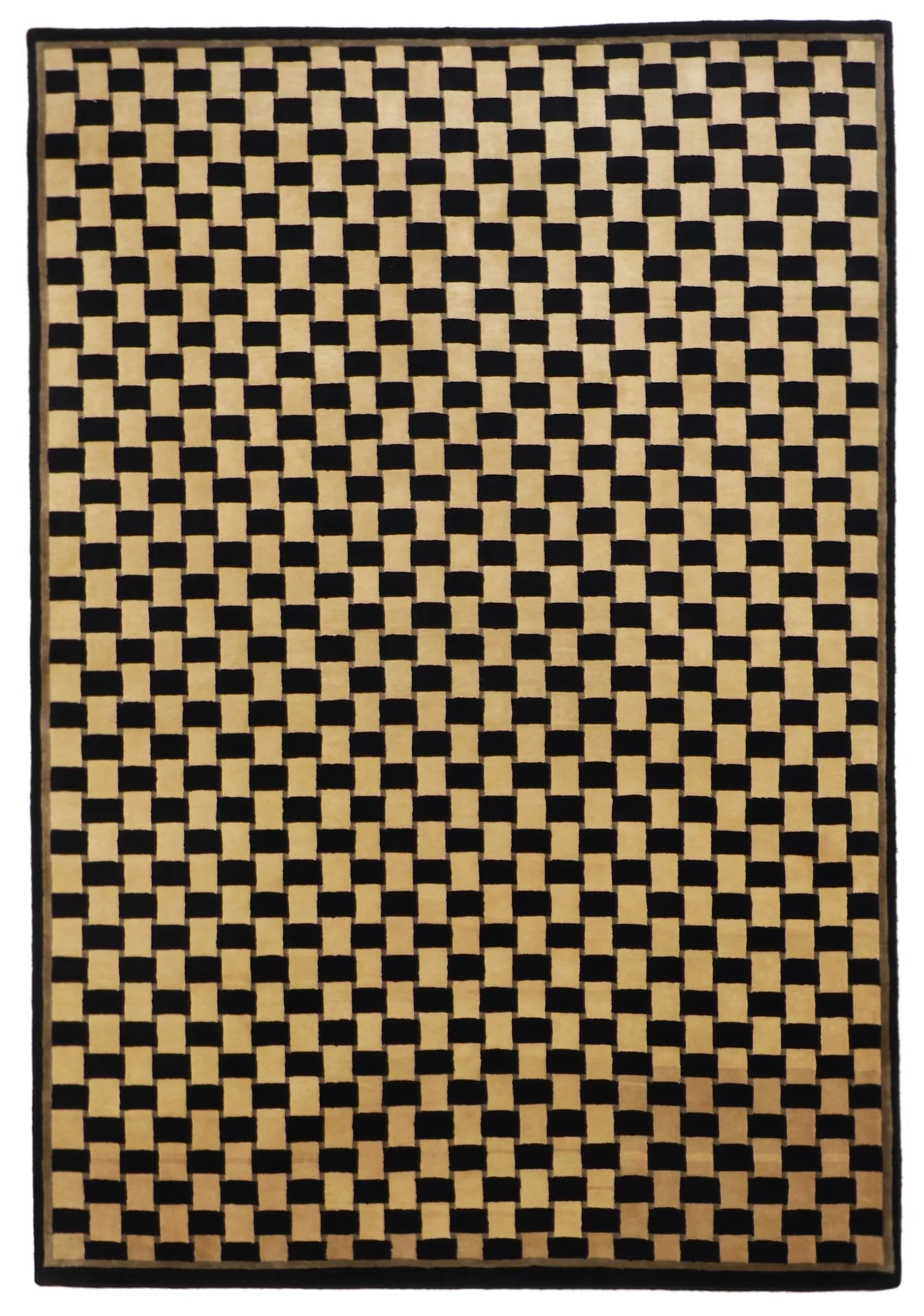 6x9 - Modern Fine All Over Rectangle - Hand Knotted Rug