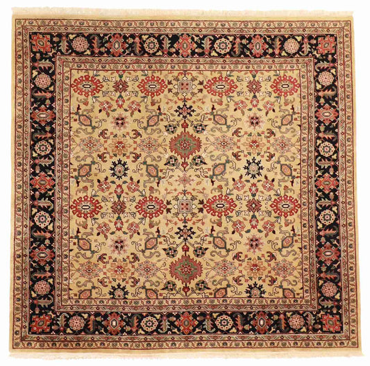 Square - Mahal Fine Geometric - Hand Knotted Rug