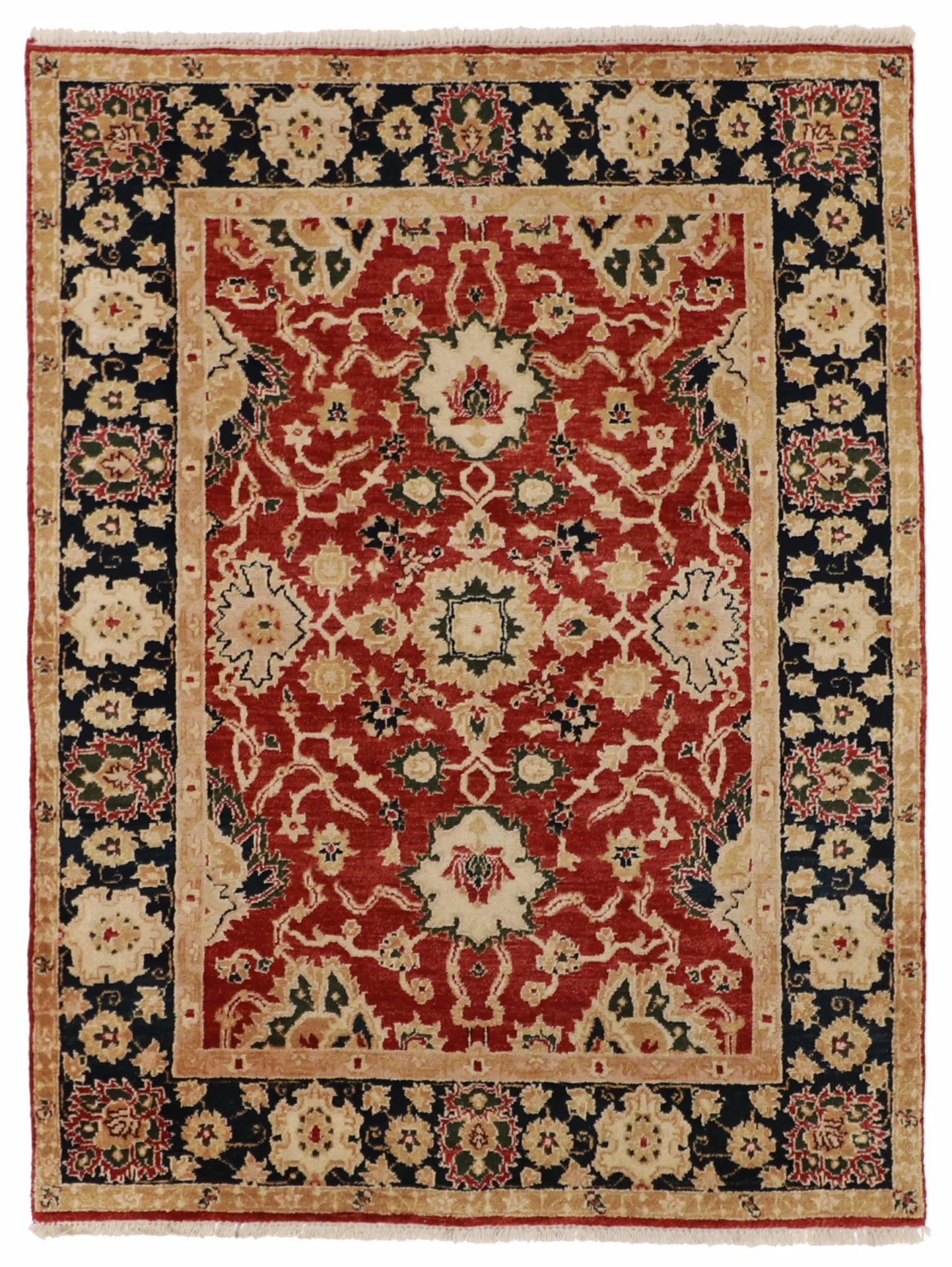 5x7 - Mahal Fine All Over Rectangle - Hand Knotted Rug