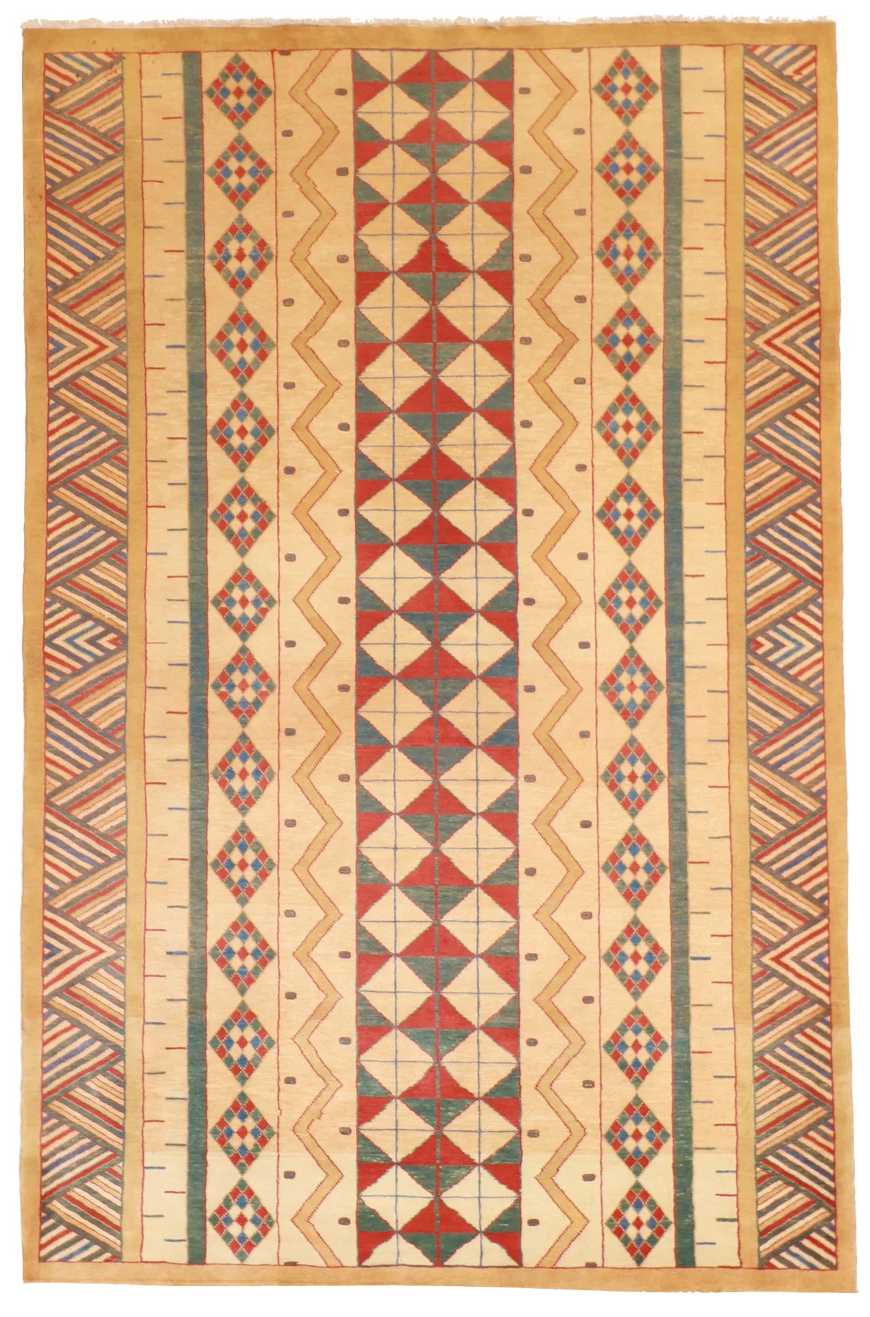 5x7 - Choba Fine/Wool All Over Rectangle - Hand Knotted Rug