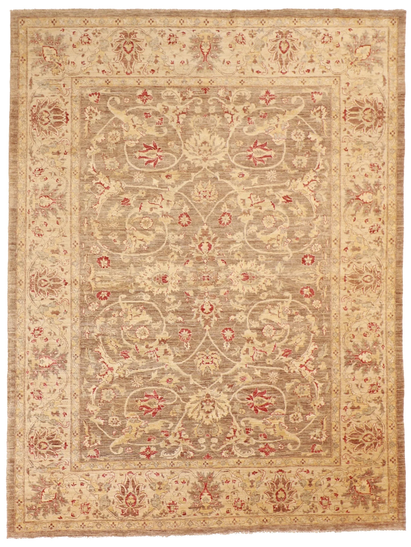 8x10 - Sarouk Wool All Over Rectangle - Hand Knotted Rug