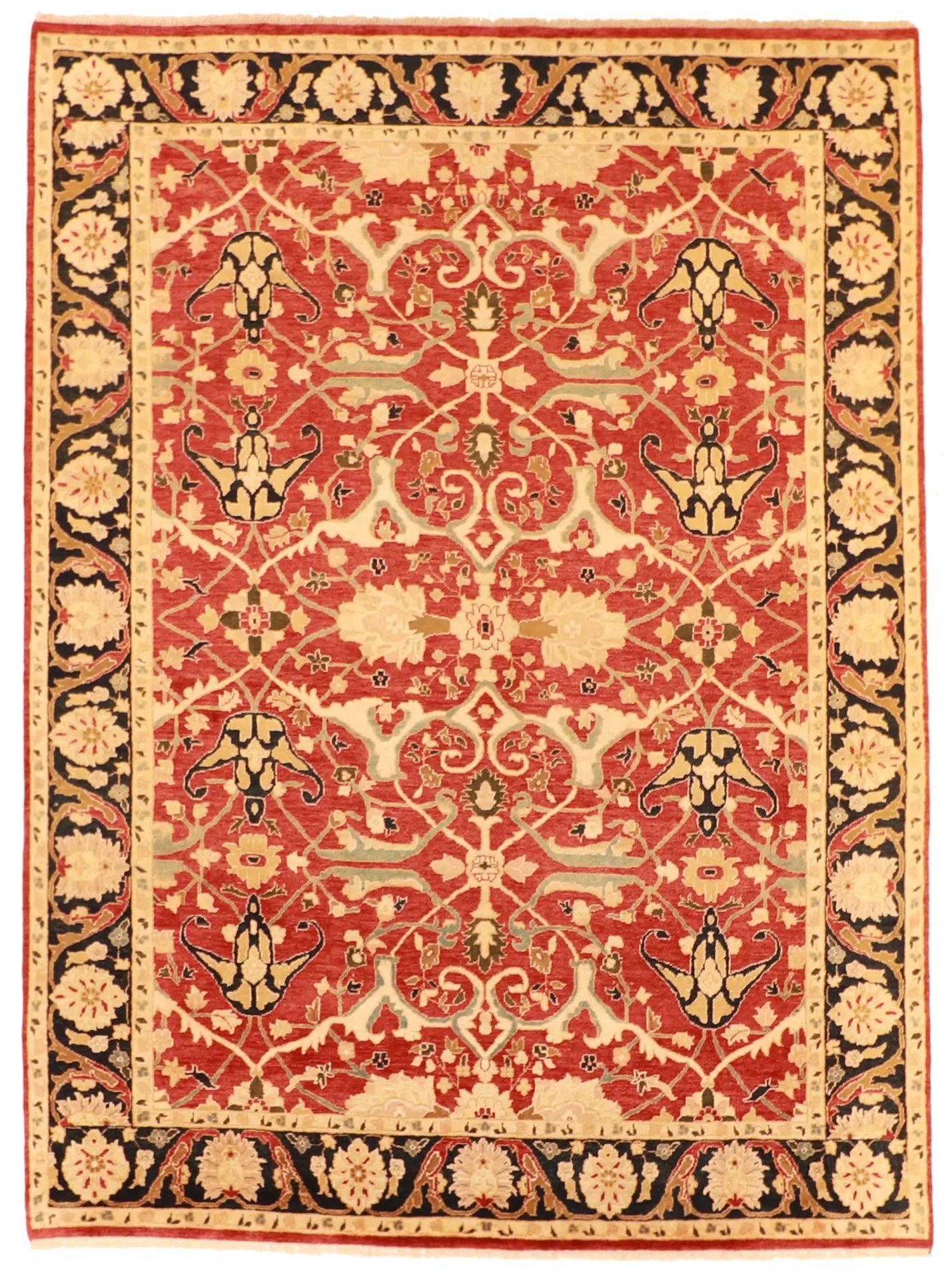 8x10 - Tabriz Fine/Wool All Over Rectangle - Hand Knotted Rug