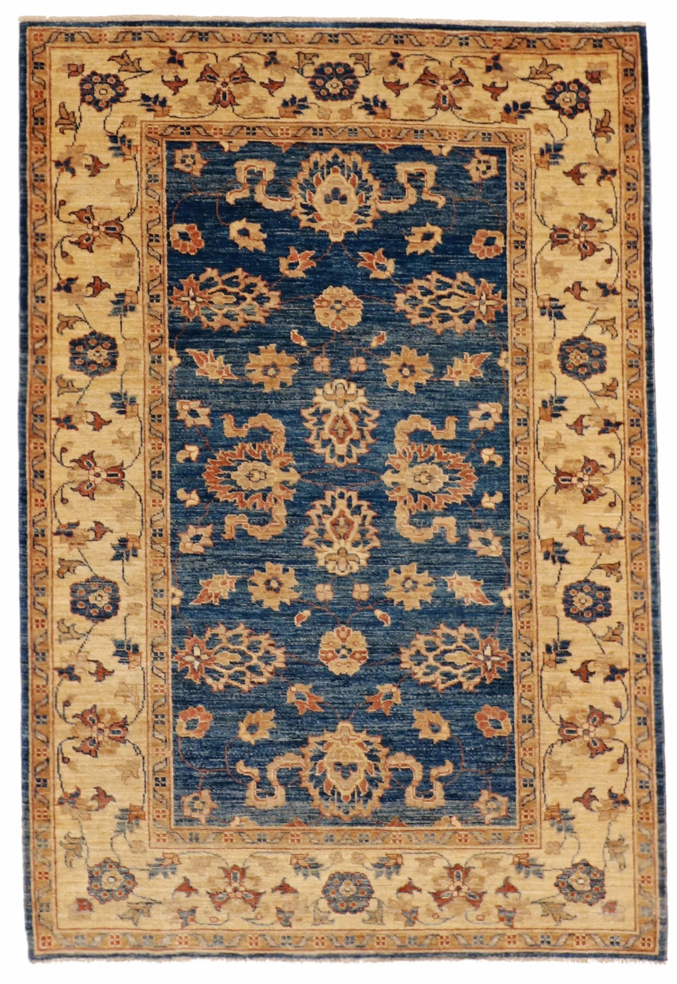4.1x5.11 - Zeigler Fine/Wool All Over Rectangle - Hand Knotted Rug