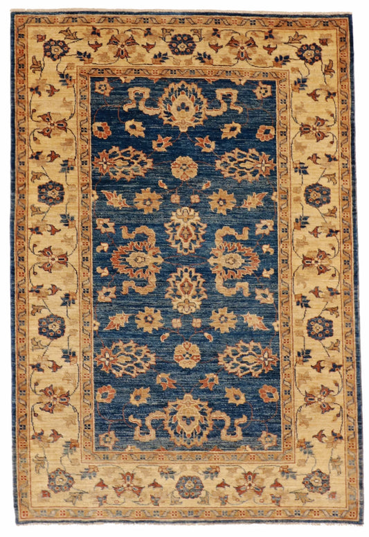 4x6 - Zeigler Fine/Wool All Over Rectangle - Hand Knotted Rug