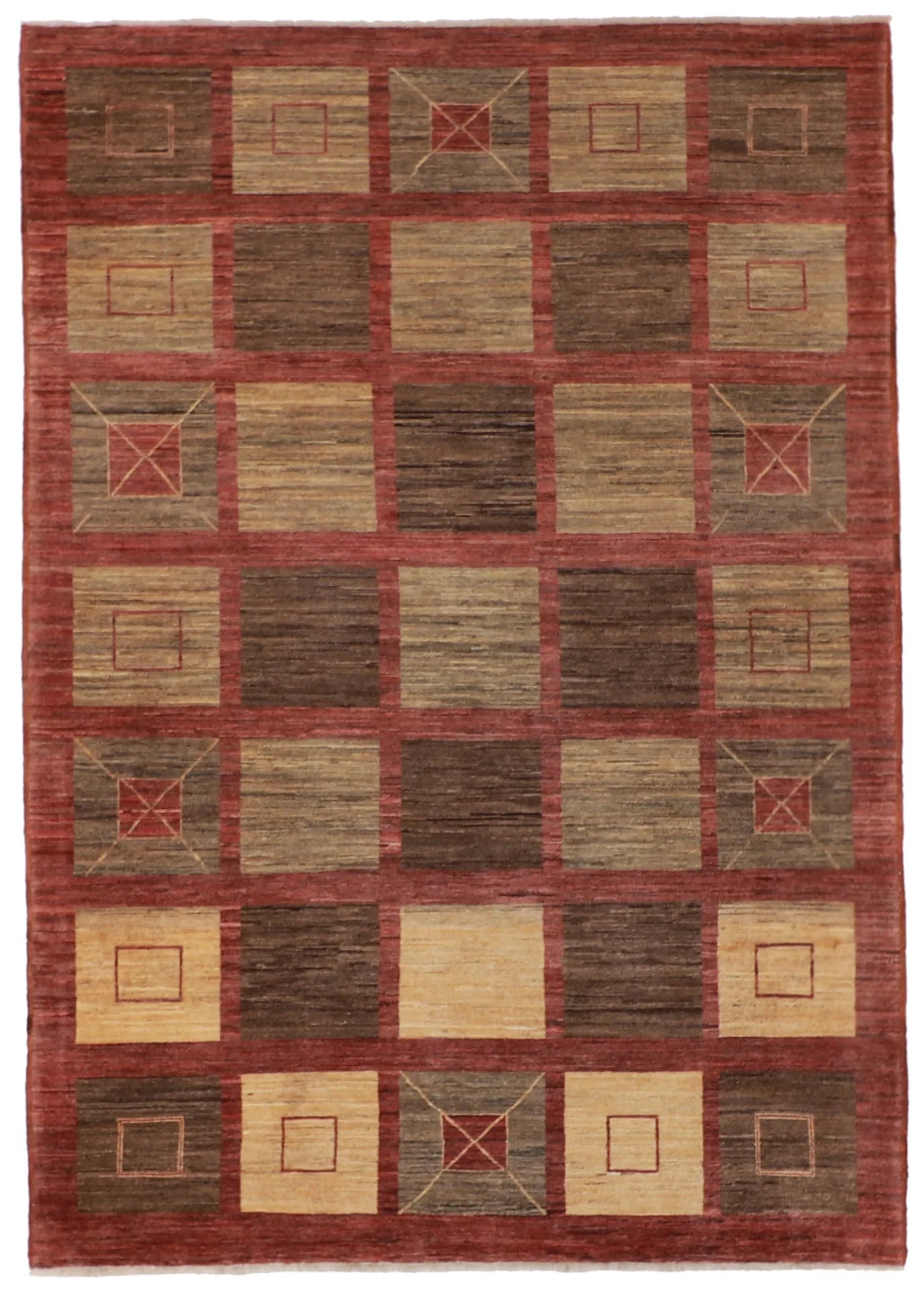 6x9 - Lorie Wool All Over Rectangle - Hand Knotted Rug