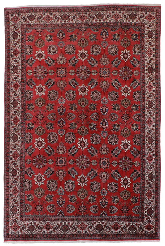 7x10 - Bijar Wool/Silk All Over Rectangle - Hand Knotted Rug