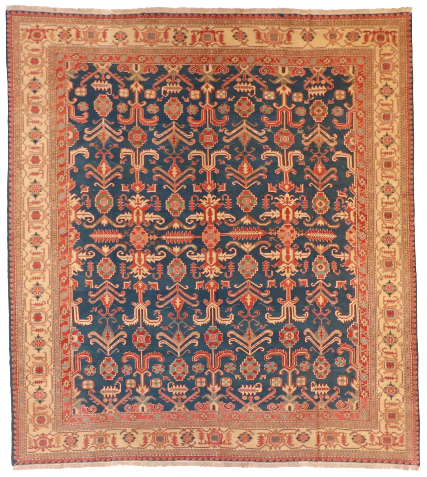 9x12 - Soumak Fine/Wool Geometric Rectangle - Hand Knotted Rug