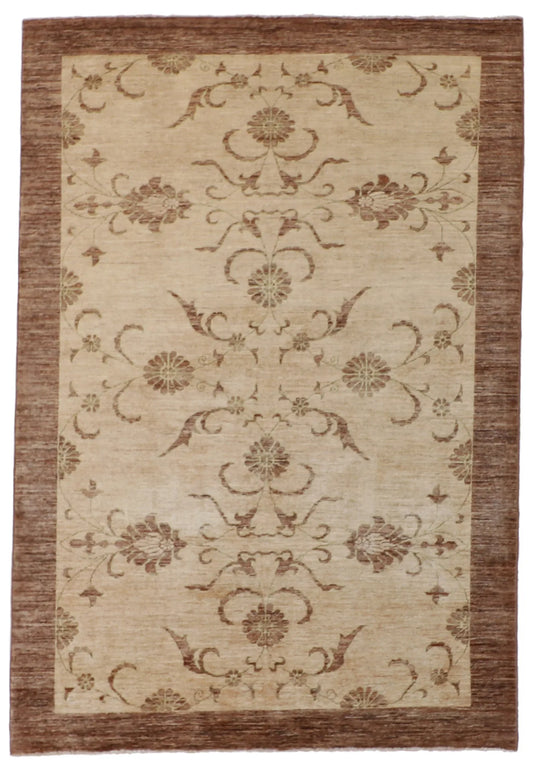 6x9 - Frahan Wool All Over Rectangle - Hand Knotted Rug