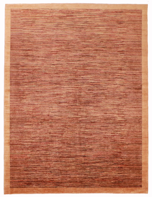 9x12 - Modern Fine All Over Rectangle - Hand Knotted Rug