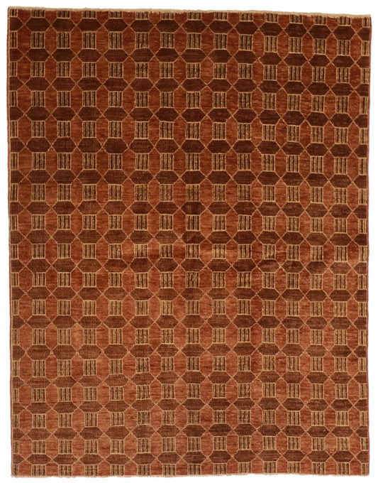 5x7 - Modern Fine All Over Rectangle - Hand Knotted Rug