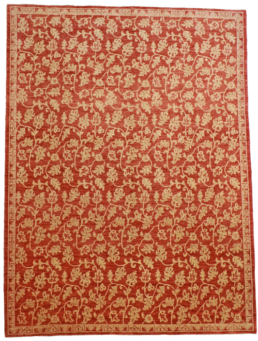 9.2x12.3 - Azarie Fine/Wool All Over Rectangle - Hand Knotted Rug