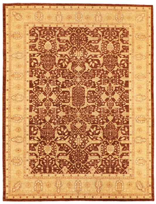 9x12 - Tabriz Fine Geometric Rectangle - Hand Knotted Rug