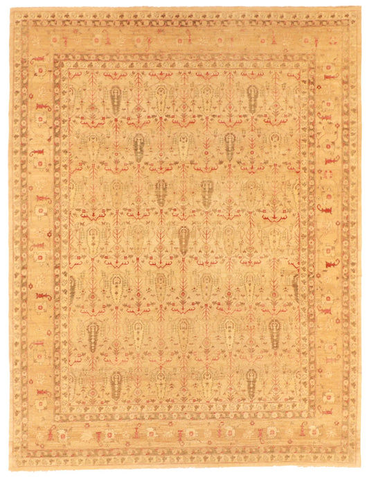 9x12 - Malayer Fine Wool All Over Rectangle - Hand Knotted Rug