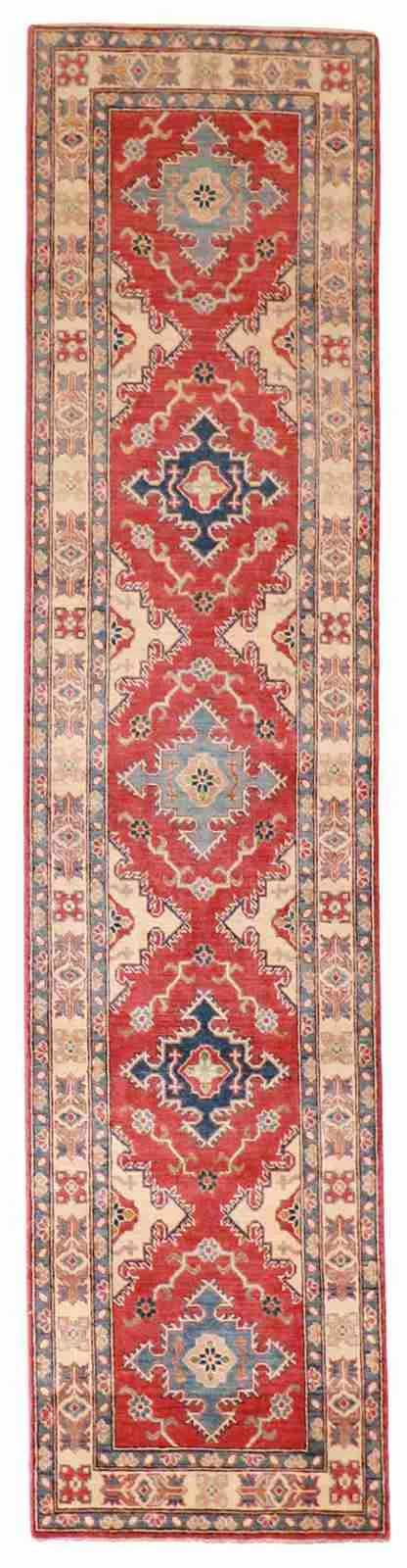 Runner - Golfrangie Fine Geometric Rectangle - Hand Knotted Rug