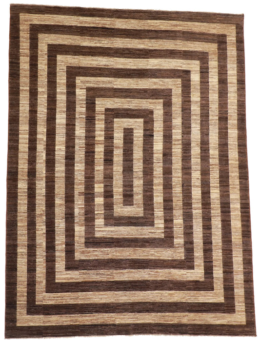 8x10 - Modern Wool All Over Rectangle - Hand Knotted Rug