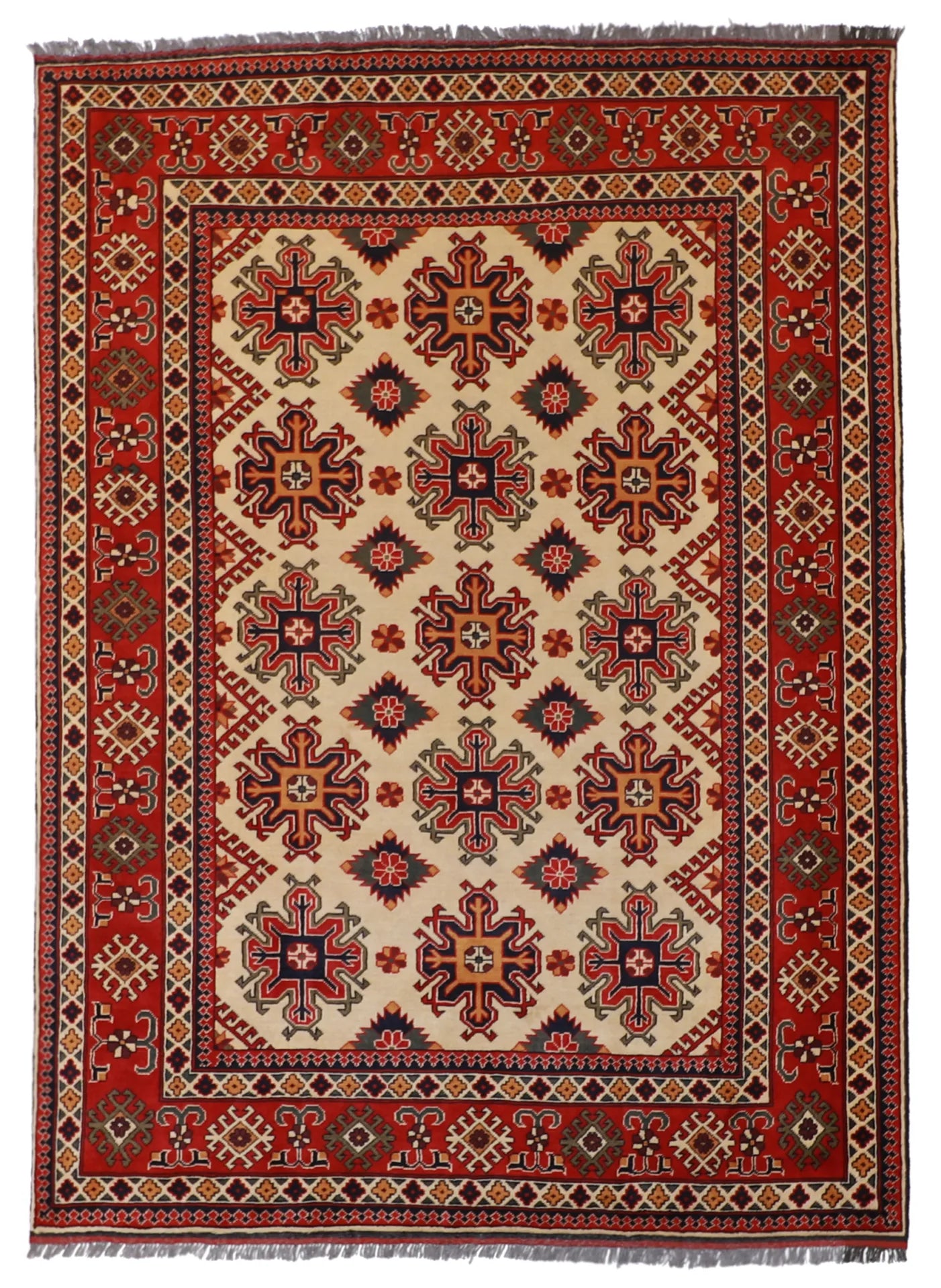 6x9 - Mahal Wool All Over Rectangle - Hand Knotted Rug
