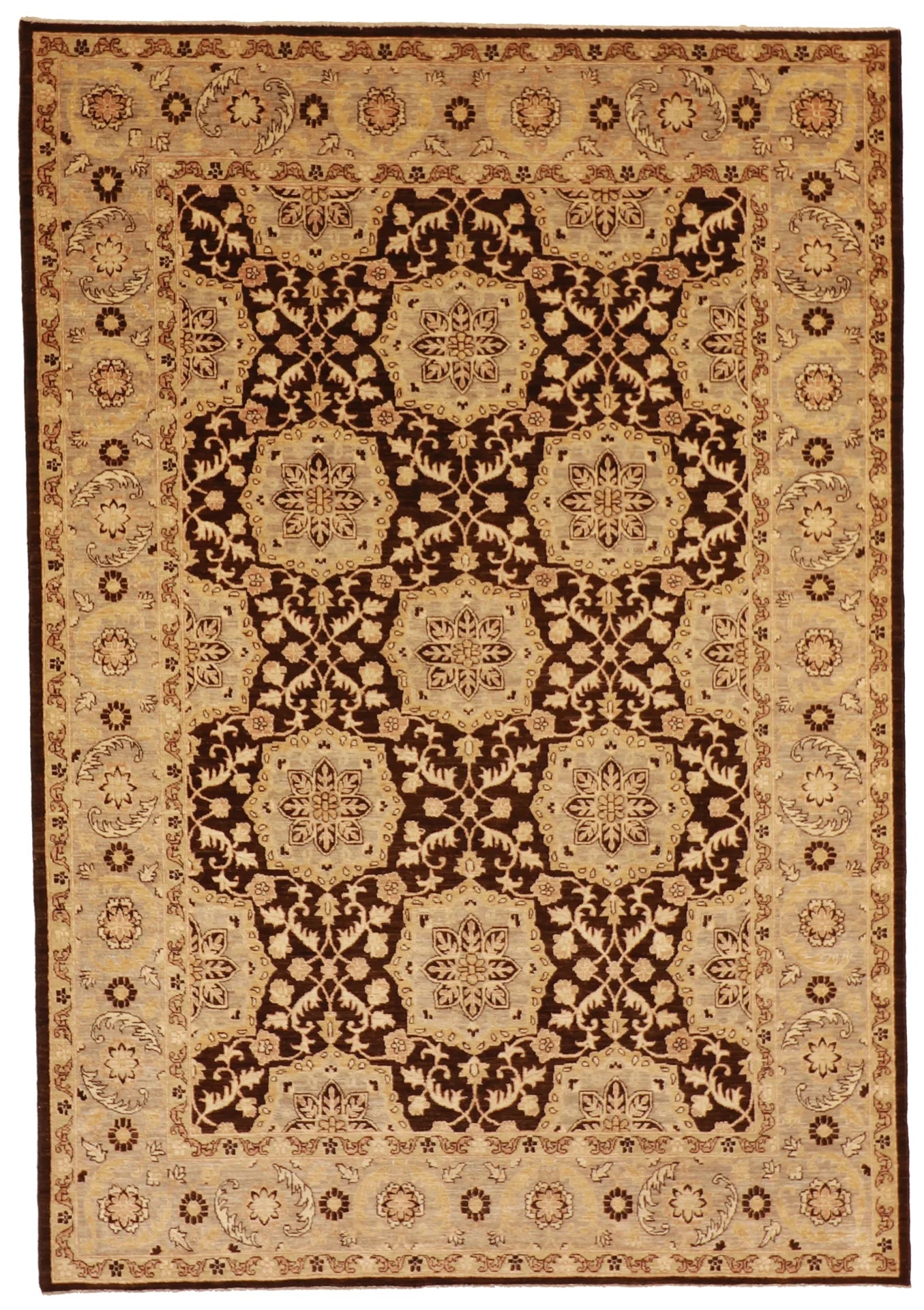 6x9 - Serapie Fine/Wool All Over Rectangle - Hand Knotted Rug