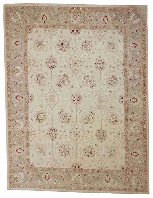 9 x12 - Tabriz Wool All Over Rectangle - Hand Knotted Rug