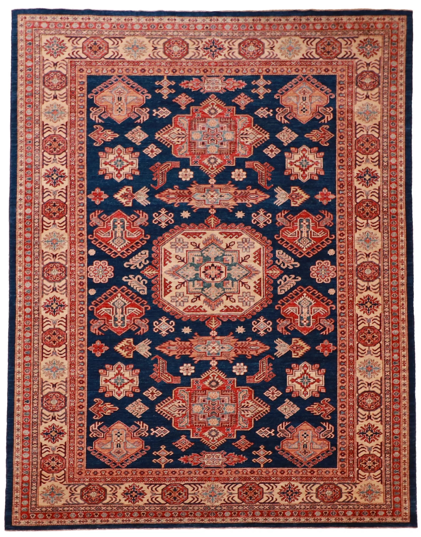 9x12 - Bakshaish Fine Geometric Rectangle - Hand Knotted Rug