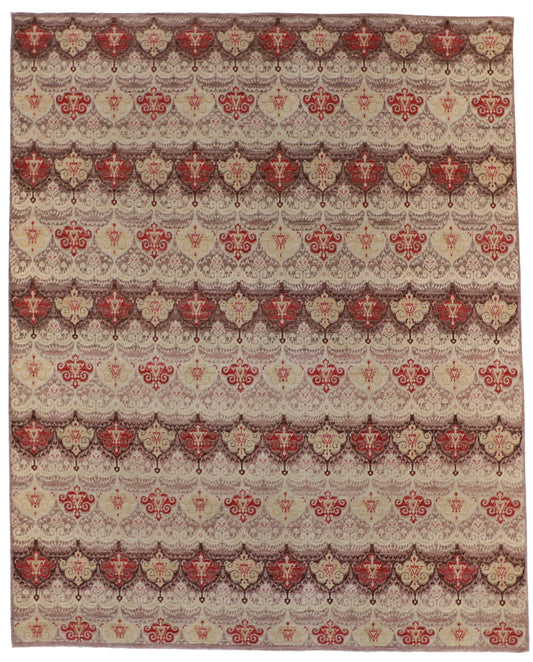 8x10 - Kashan Wool All Over Rectangle - Hand Knotted Rug