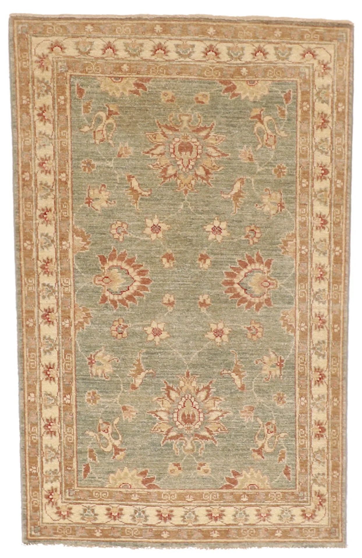 2.11x4.9 - Qum Fine/Wool All Over Rectangle - Hand Knotted Rug