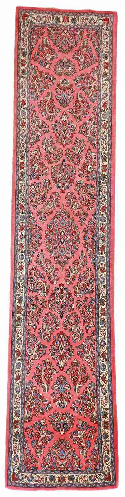 Runner - Sarouk Fine All Over Rectangle - Hand Knotted Rug