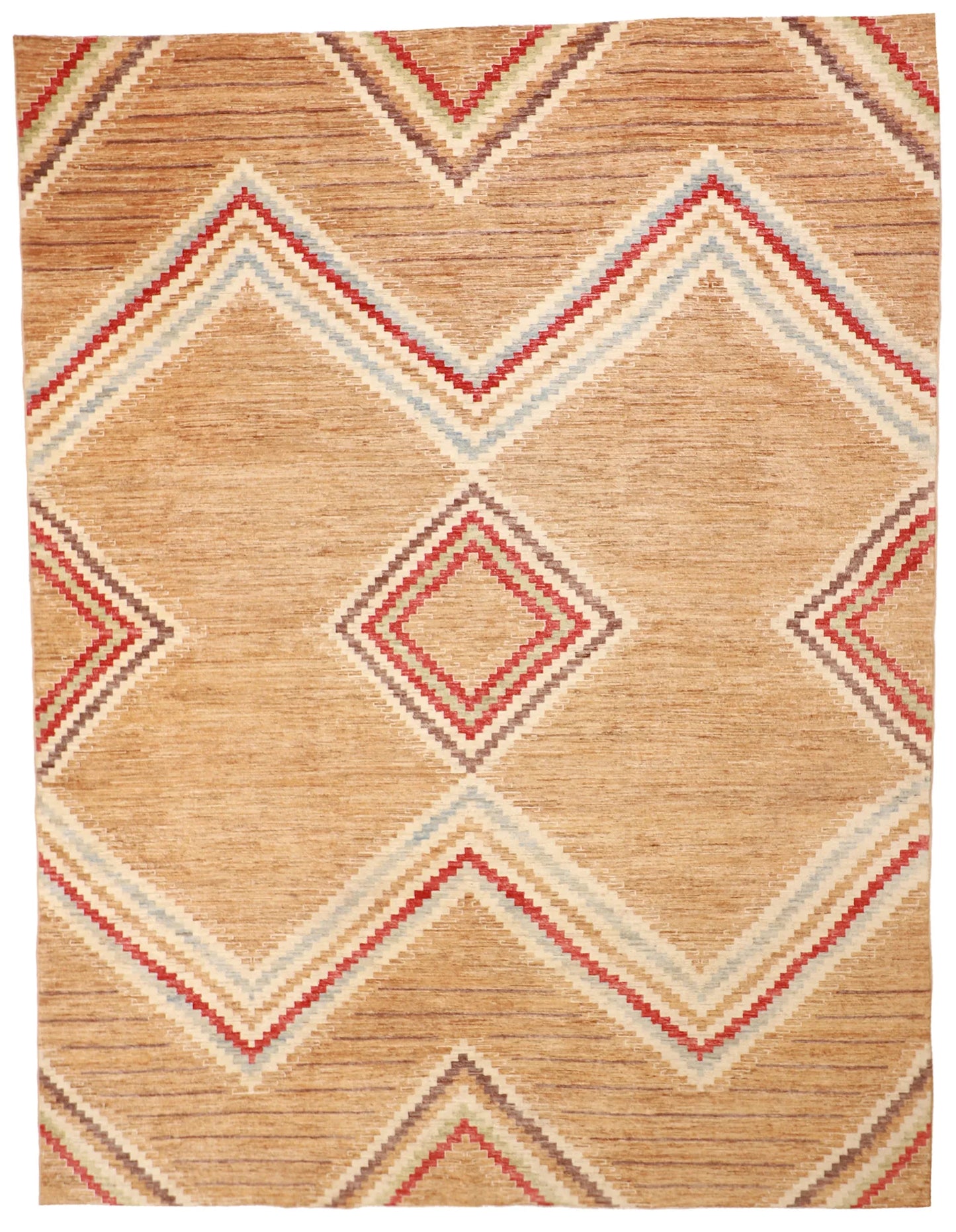 9x12 - Navajo Fine Geometric Rectangle - Hand Knotted Rug