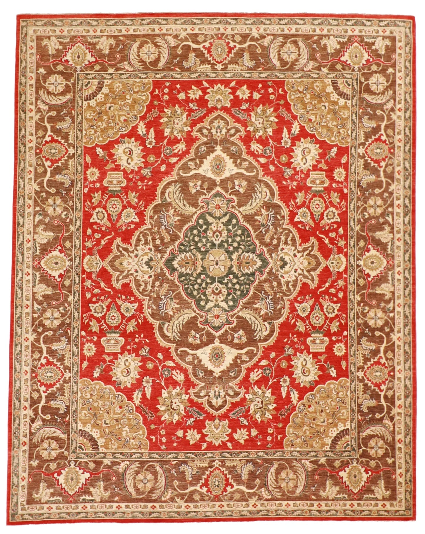 8x10 - Tabriz Fine All Over Rectangle - Hand Knotted Rug