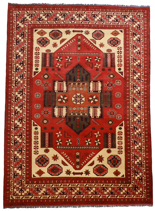 9x12 - Serapie Fine Geometric Rectangle - Hand Knotted Rug