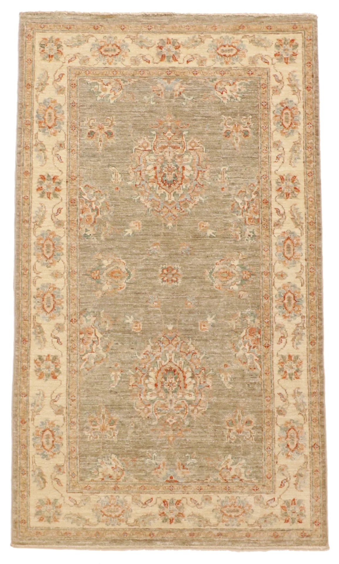 3x5 - Mashad Fine/Wool All Over Rectangle - Hand Knotted Rug