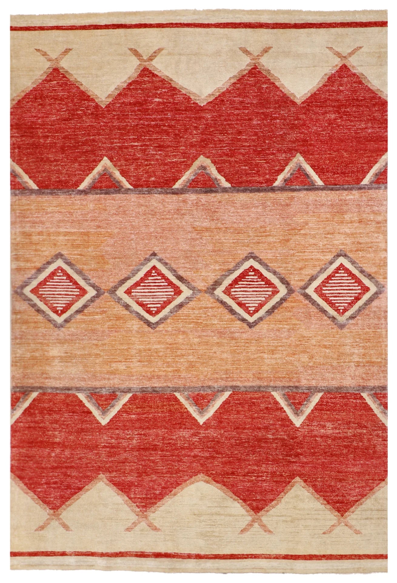 8x10 - Mountain  Modern Wool All Over Rectangle - Hand Knotted Rug