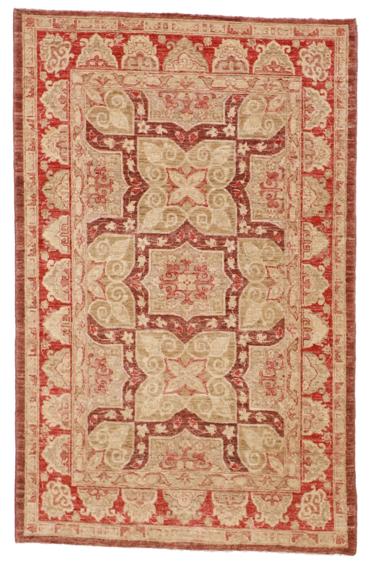 4x6.2 - Sh Abbas Fine/Wool All Over Rectangle - Hand Knotted Rug