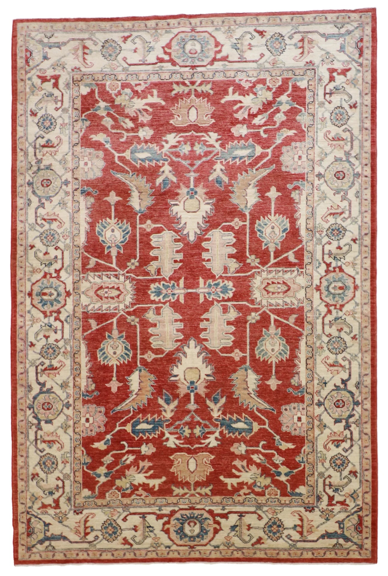 6x9 - Bakhtiarie Wool All Over Rectangle - Hand Knotted Rug