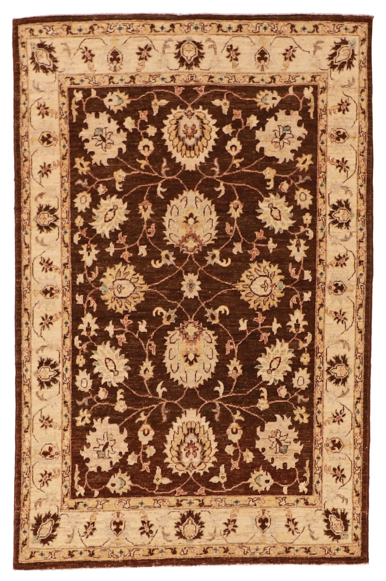 4x6 - Tabriz Fine All Over Rectangle - Hand Knotted Rug