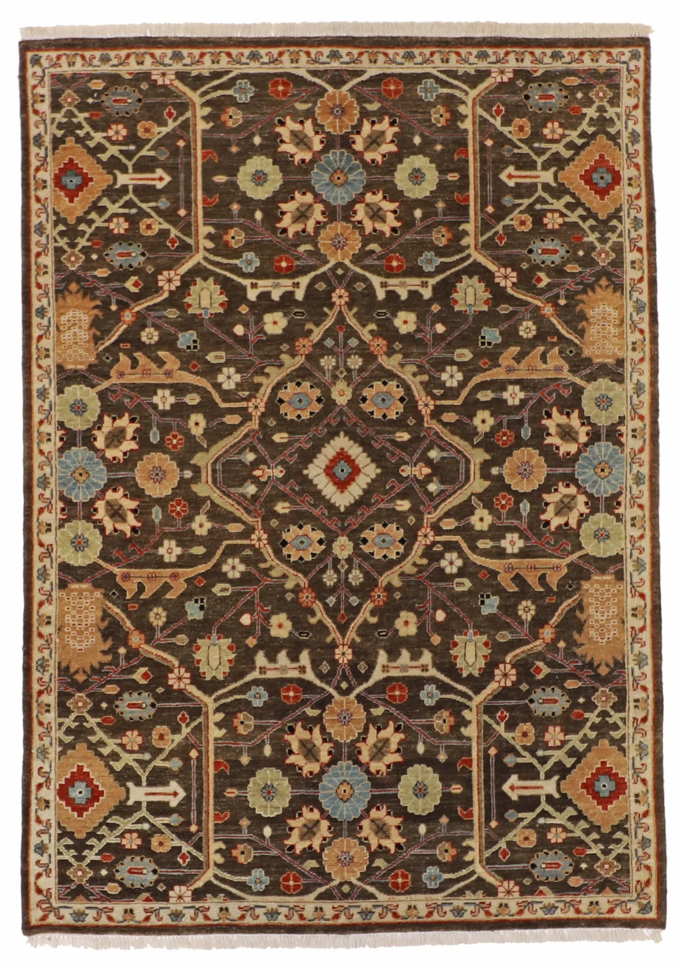 5x7 - Ziegler Fine All Over Rectangle - Hand Knotted Rug