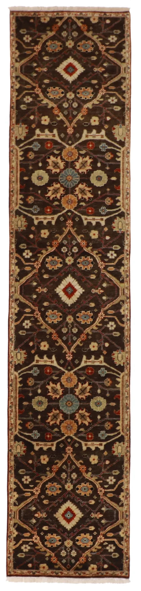 Runner - Lori Baft Fine Floral Rectangle - Hand Knotted Rug